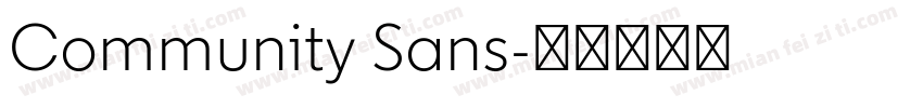 Community Sans字体转换